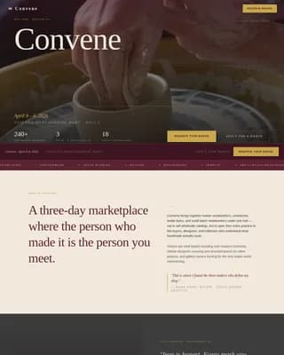 Handmade Craft Trade Show & Buyer Marketplace Website Template