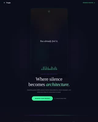 Sound & Audio Production Booking Website Template