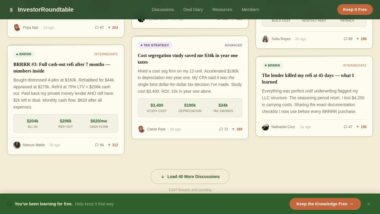 Convene — Trusted Real Estate Forum Landing Page Template