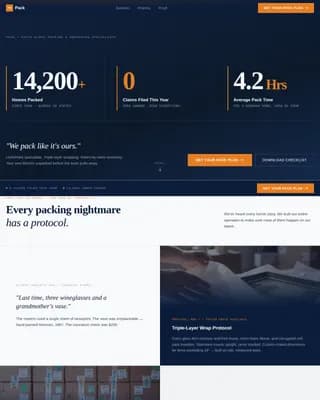 Complete Moving & Relocation Professional Website Template