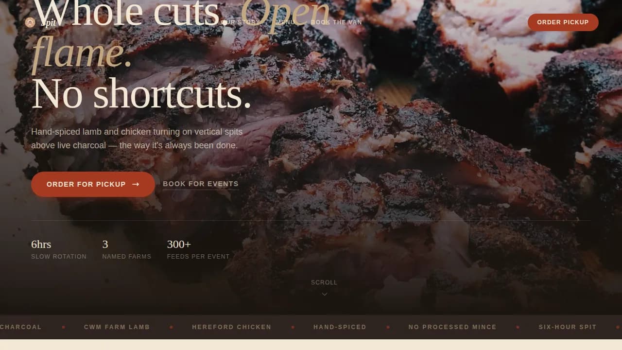 Complete Regional & Specialty Restaurant Professional Website Template