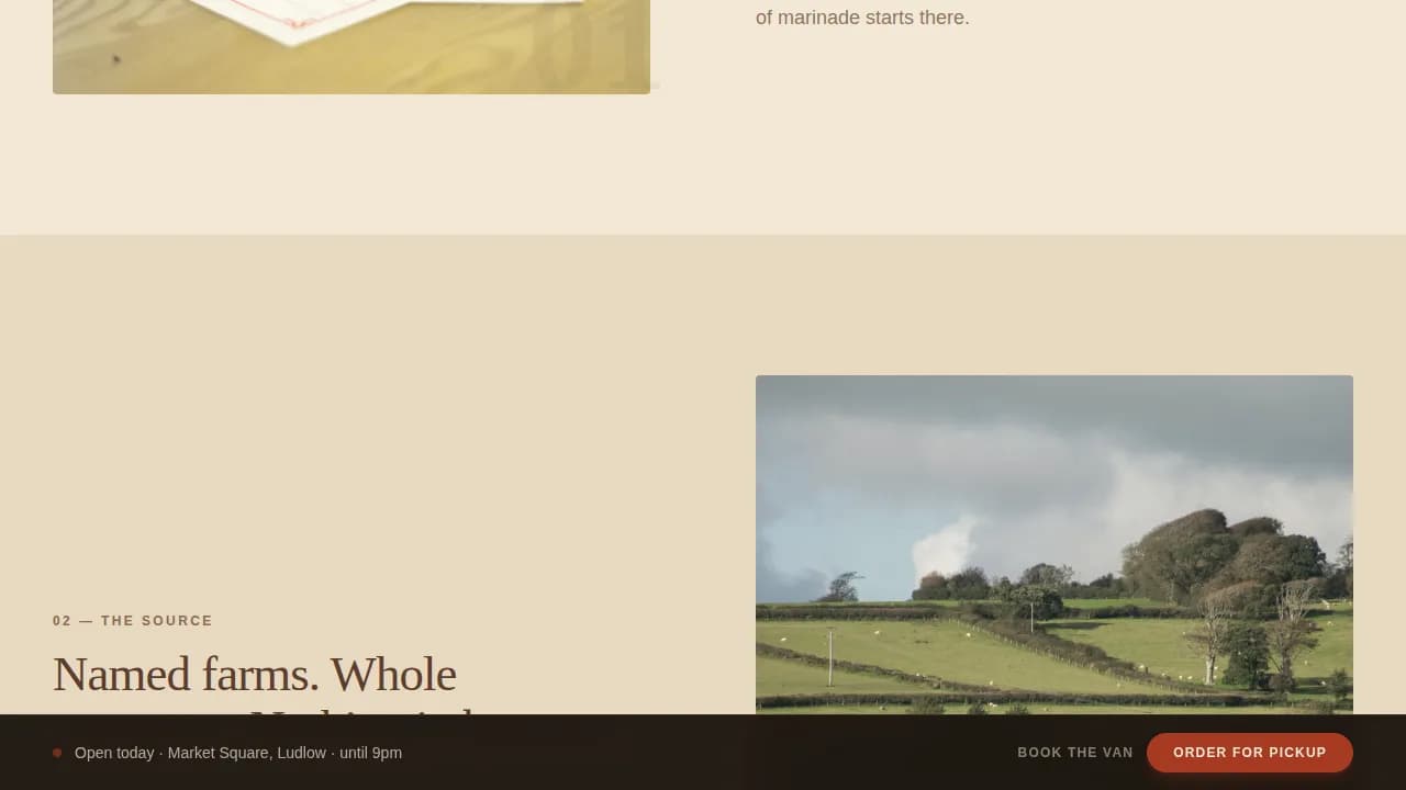 Complete Regional & Specialty Restaurant Professional Website Template