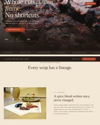 Complete Regional & Specialty Restaurant Professional Website Template
