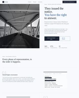 Protector — Trusted Government Legal Landing Page Template