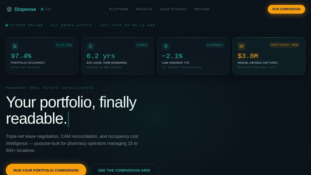 Pharmacy Software Portfolio & Case Study Website Template