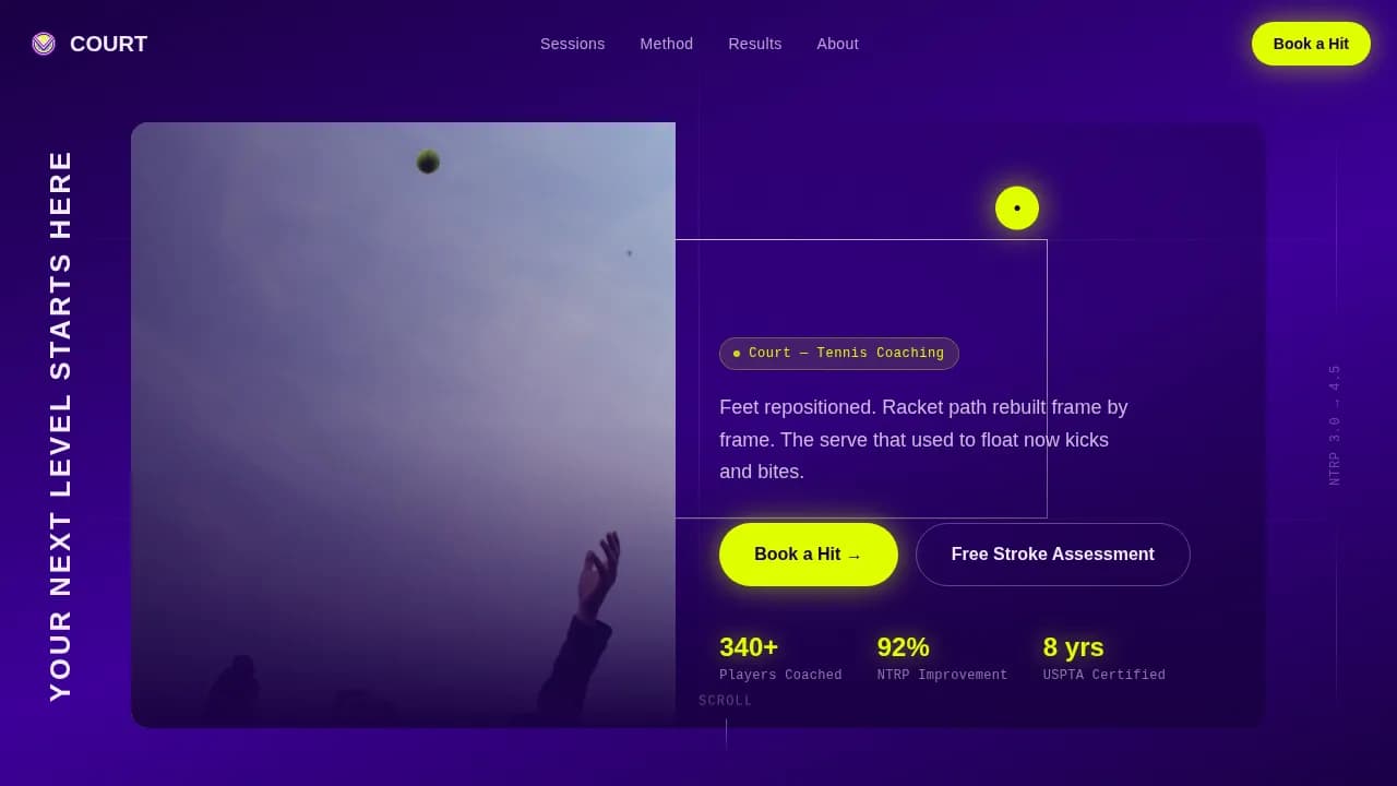 Expert Sports Academy & Coaching Appointment Booking Website Template