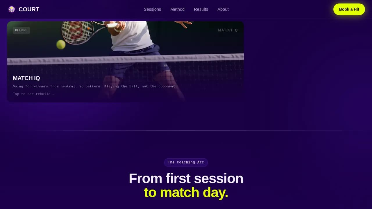Expert Sports Academy & Coaching Appointment Booking Website Template