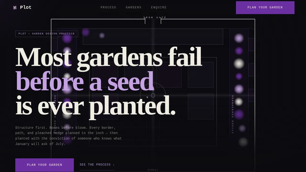Plot — Bold Garden Design Landing Page Template