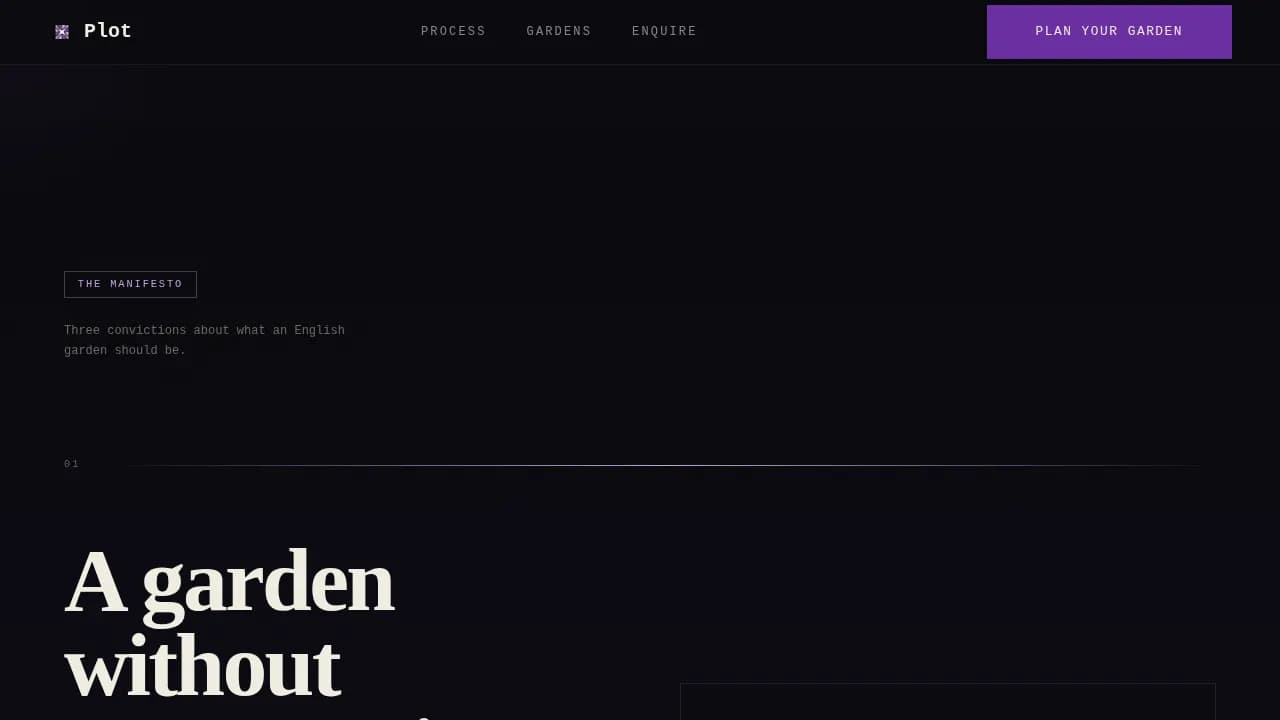 Plot — Bold Garden Design Landing Page Template