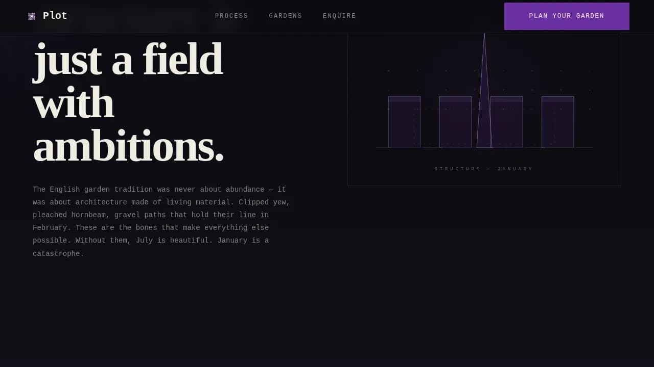 Plot — Bold Garden Design Landing Page Template