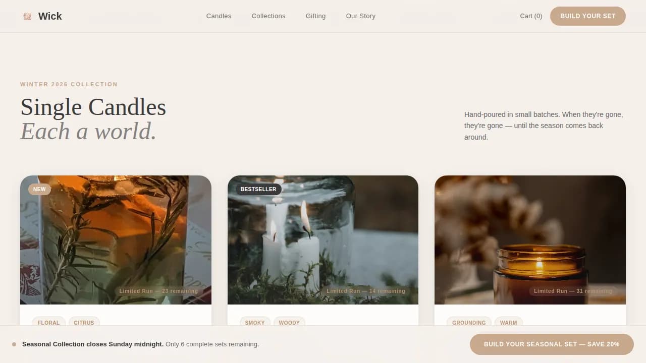 Complete Gift & Specialty Store Professional Website Template