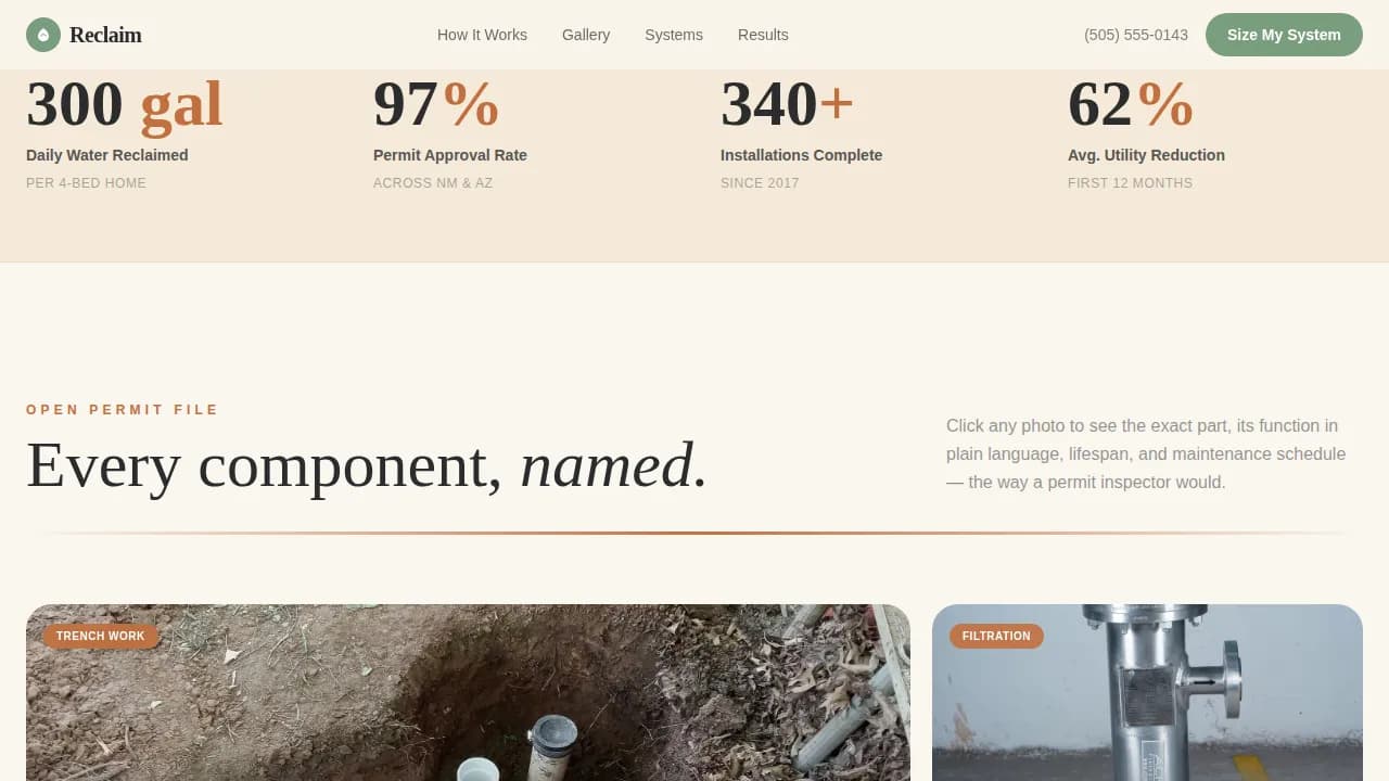 Complete Specialty Construction Portfolio & Case Study Website Template