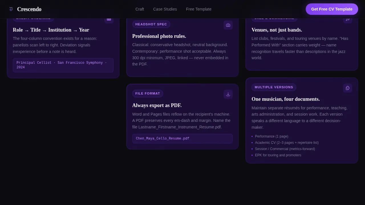 Advanced Musician Profile Professional Website Template