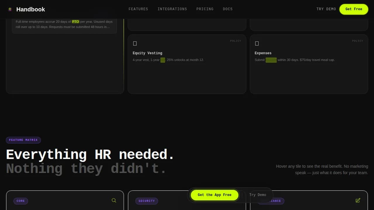 Specialist Internal Knowledge Base Professional Website Template