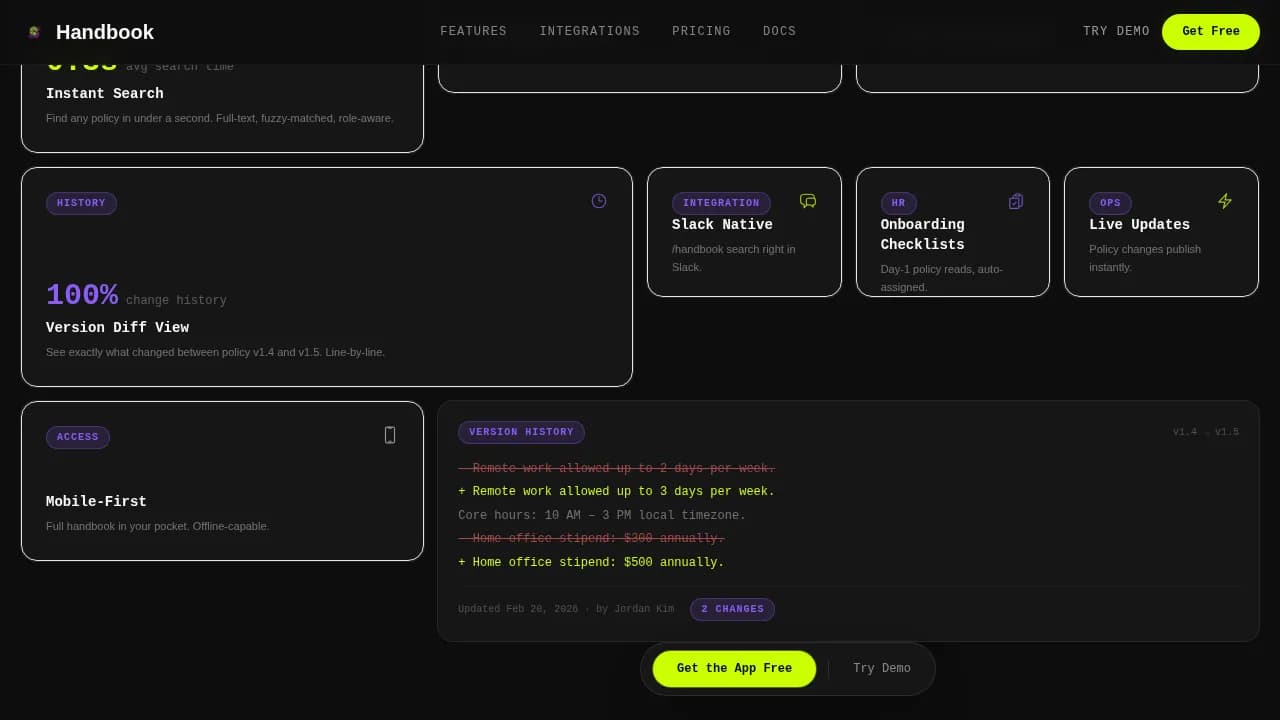 Specialist Internal Knowledge Base Professional Website Template