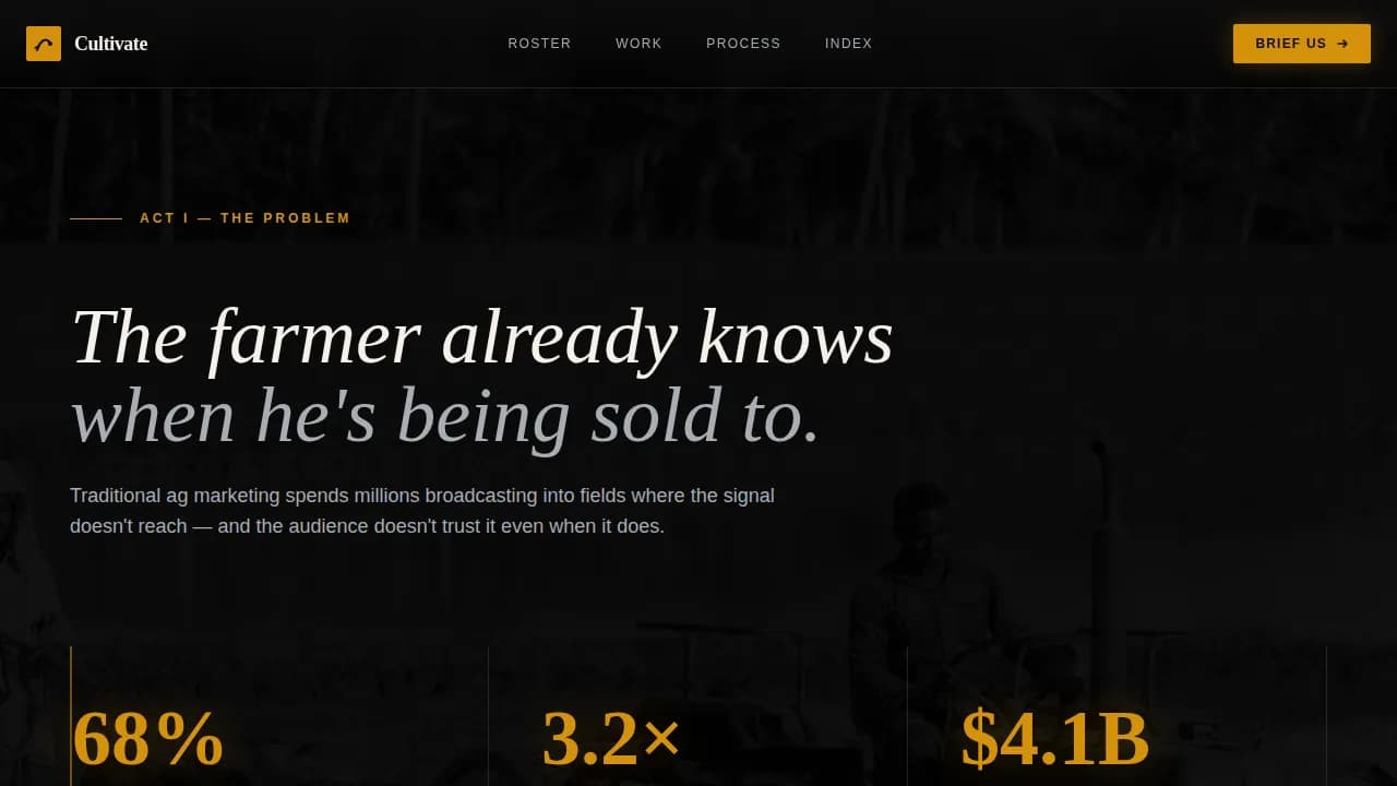 Harvest — Dynamic Agribusiness Marketing Landing Page Template