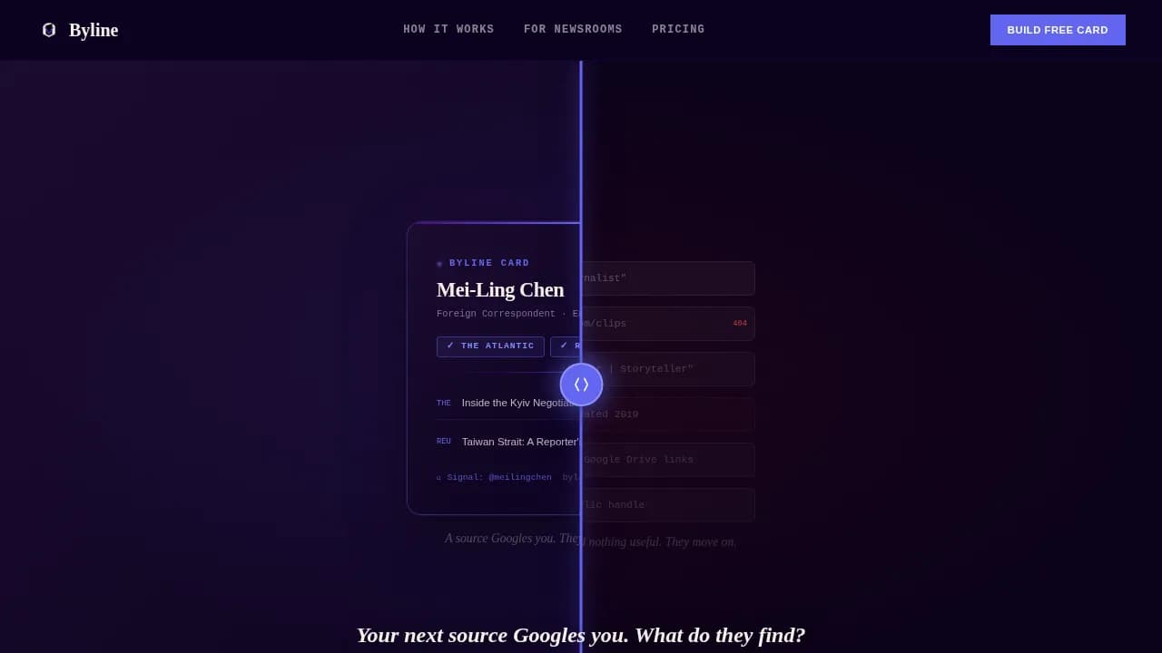 Masthead — Credible Journalist Portfolio Landing Page Template