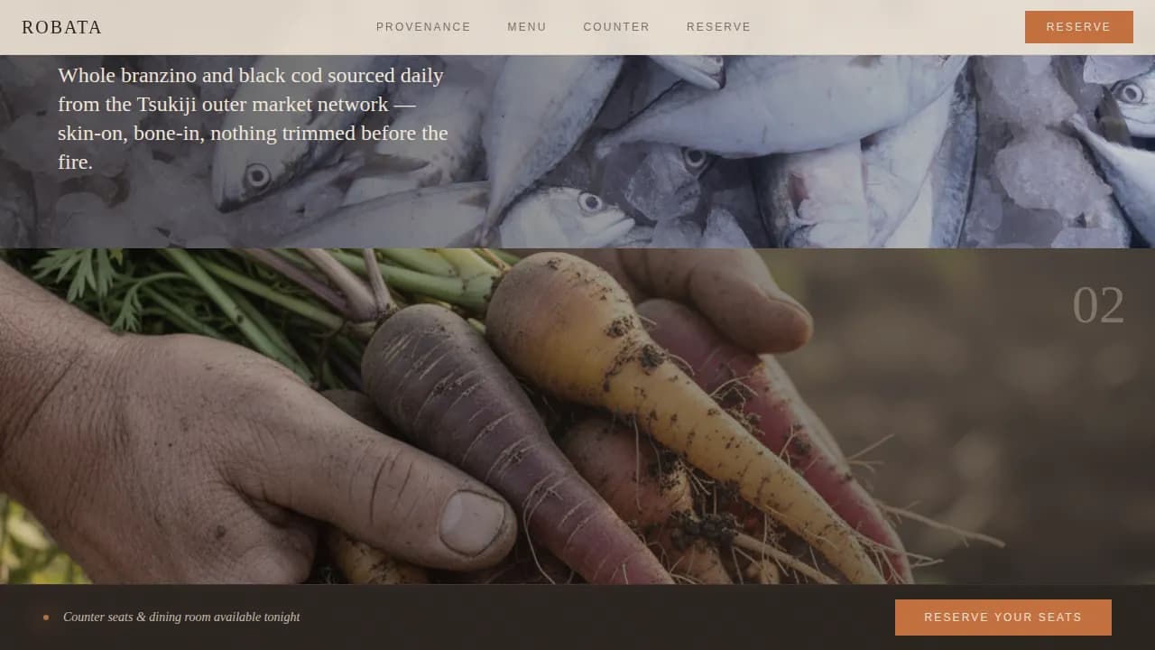 Premium Regional & Specialty Restaurant Appointment Booking Website Template