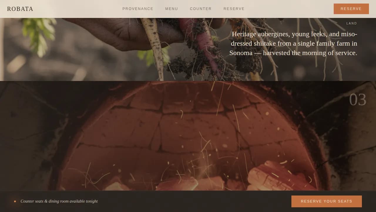 Premium Regional & Specialty Restaurant Appointment Booking Website Template