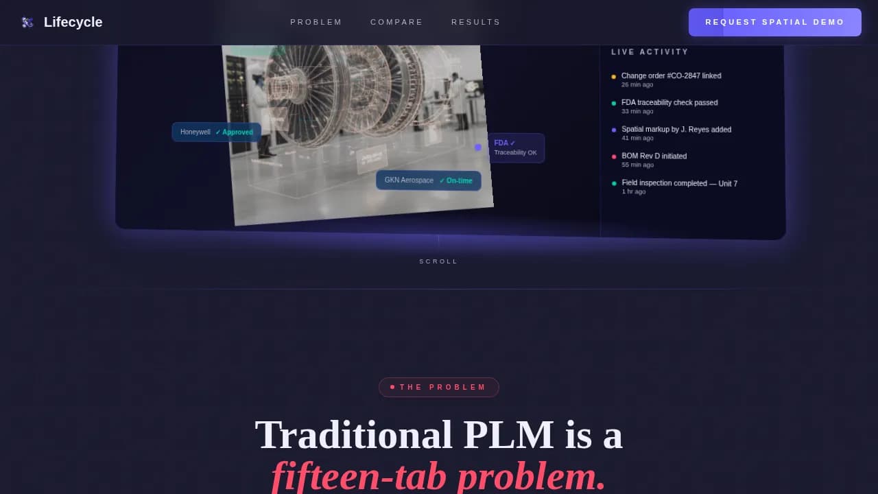 AR-Enhanced Enterprise Software Portfolio Website Template