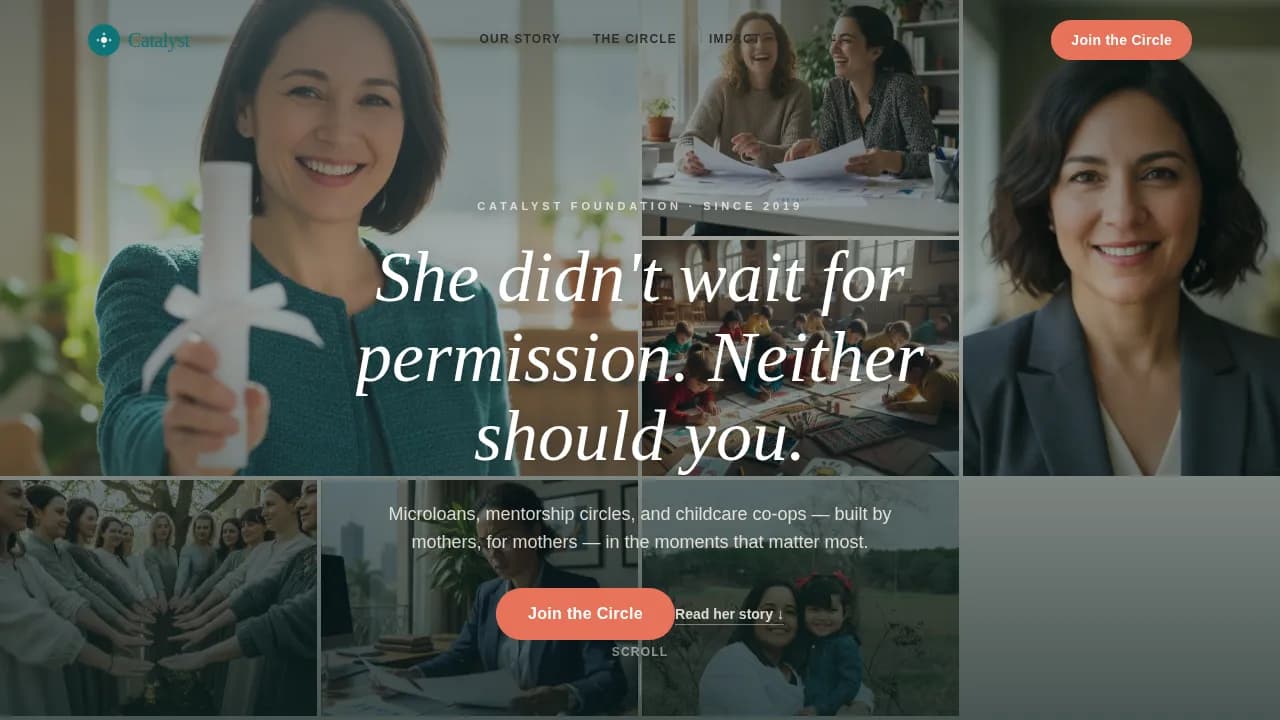 Advanced Women's Empowerment Nonprofit Professional Website Template