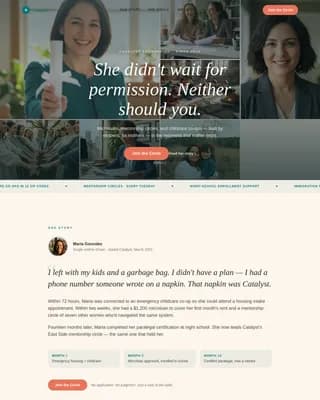 Advanced Women's Empowerment Nonprofit Professional Website Template