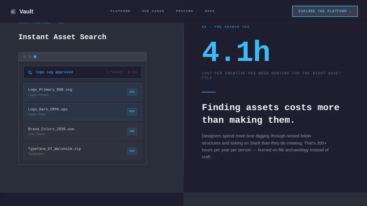 Design System & Component Library Reviews & Social Proof Website Template
