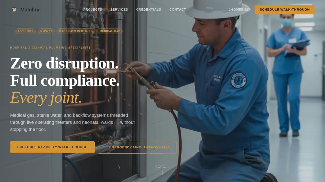 Advanced Hospital & Clinic Construction Appointment Booking Website Template
