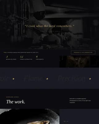 Chef Profile Portfolio Website Template