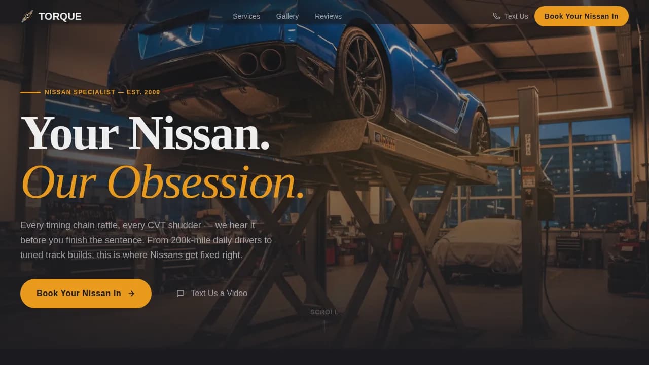 Car Dealership Expert Booking Website Template