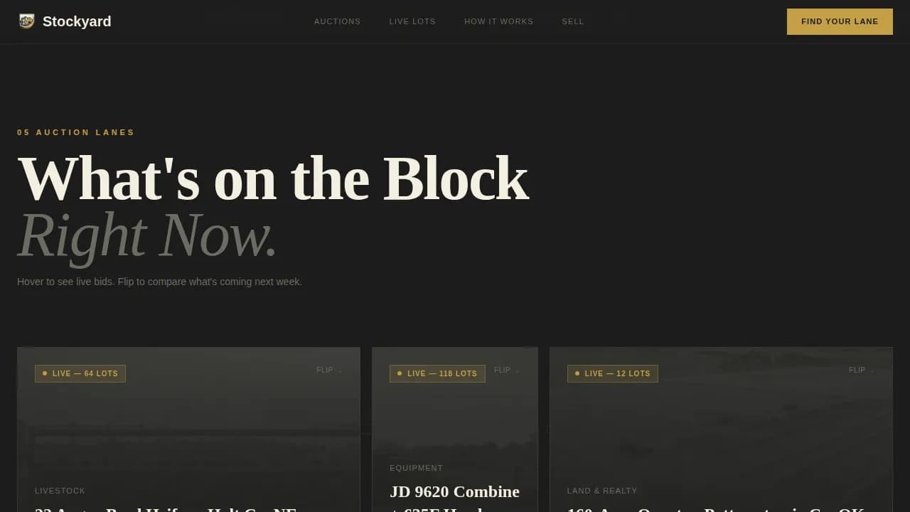 Specialist Auction Platforms & Types Comparison Website Template
