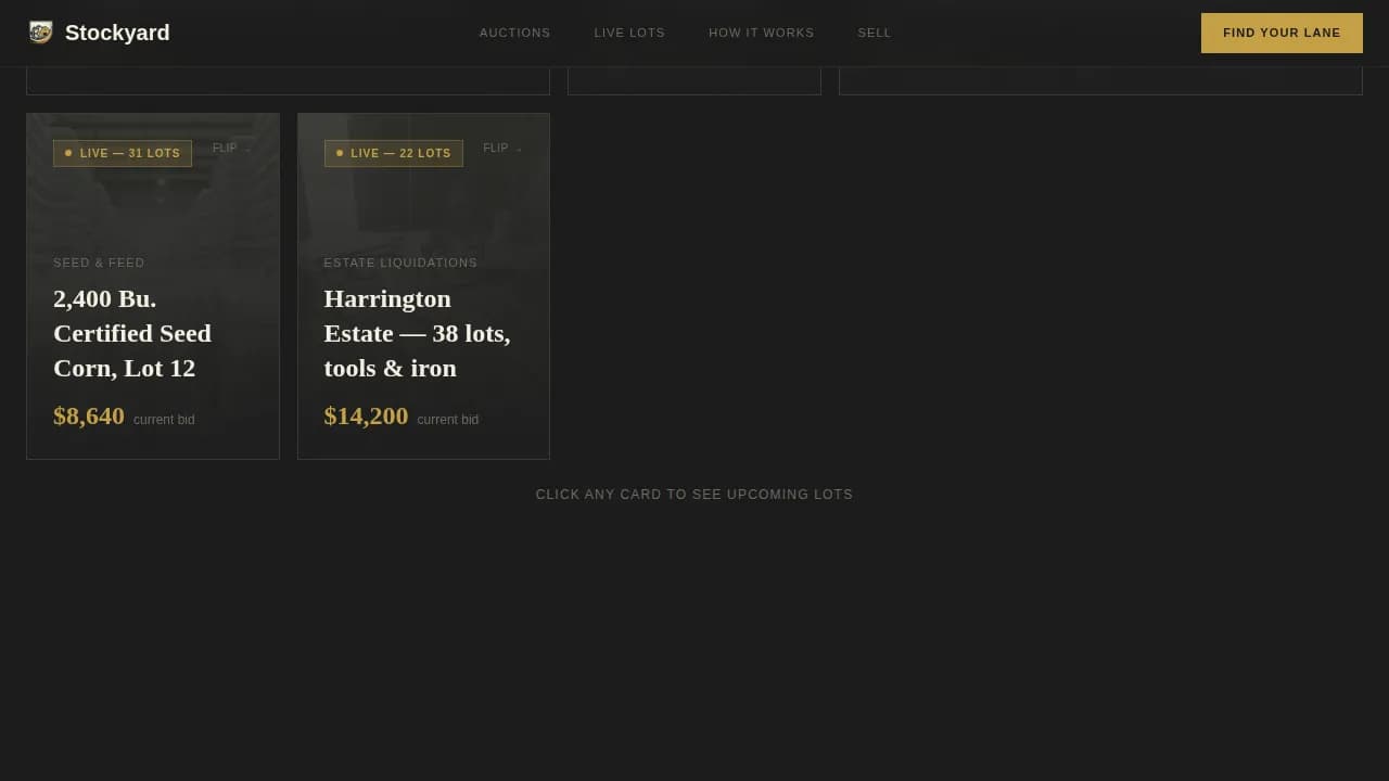 Specialist Auction Platforms & Types Comparison Website Template
