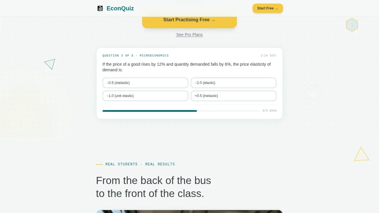 Economics Education Careers & Recruitment Website Template