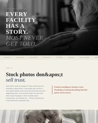Legacy — Compassionate Senior Care Landing Page Template