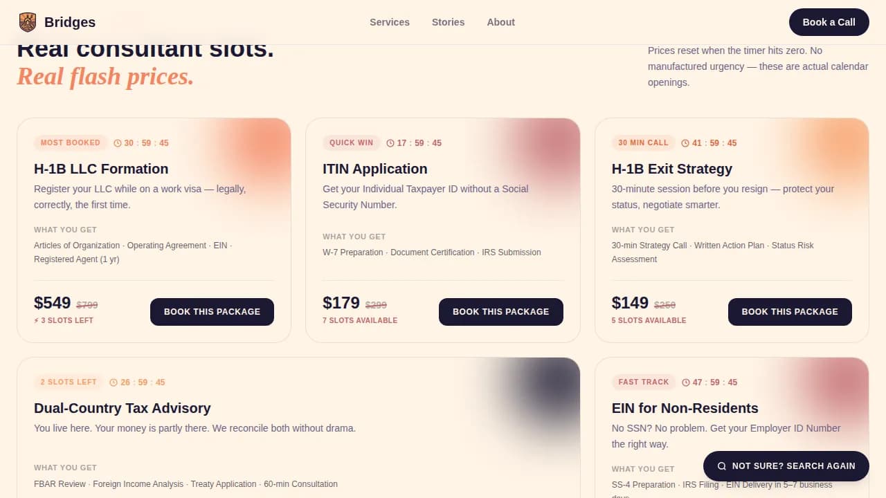 Advanced Immigrant-Owned Business Pre-Launch & Coming Soon Website Template