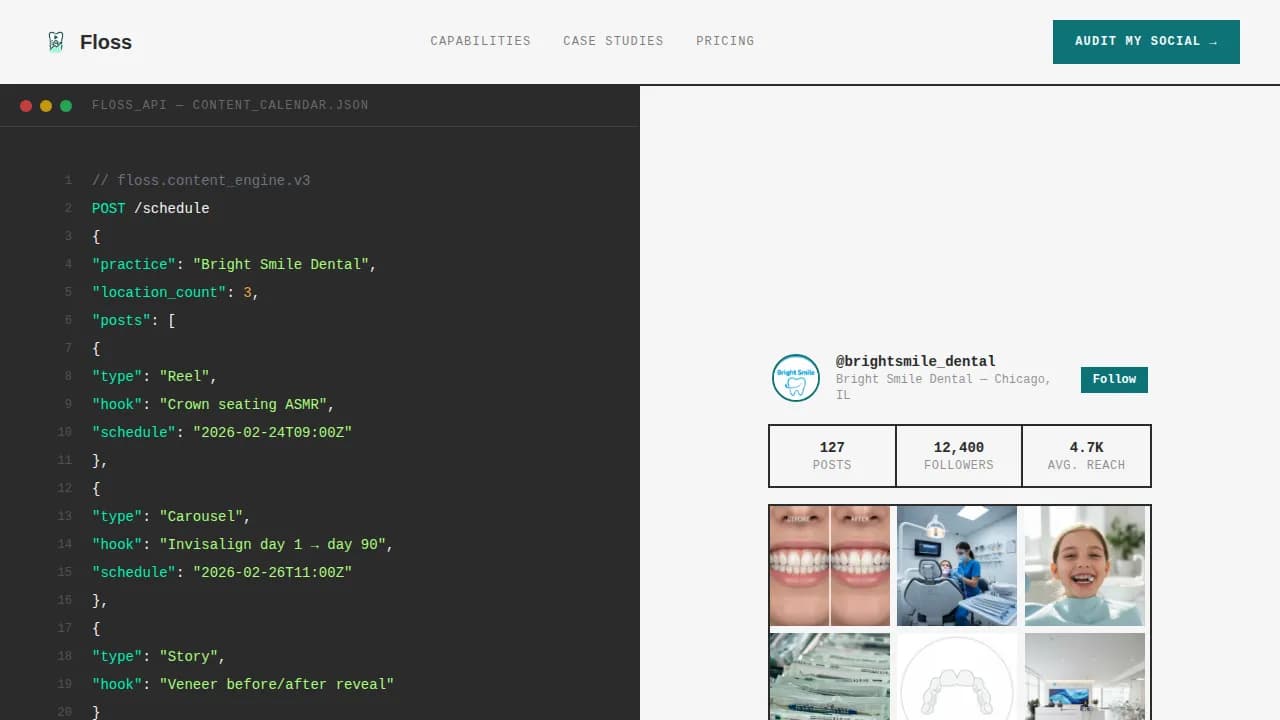 Dental Software Portfolio & Case Study Website Template
