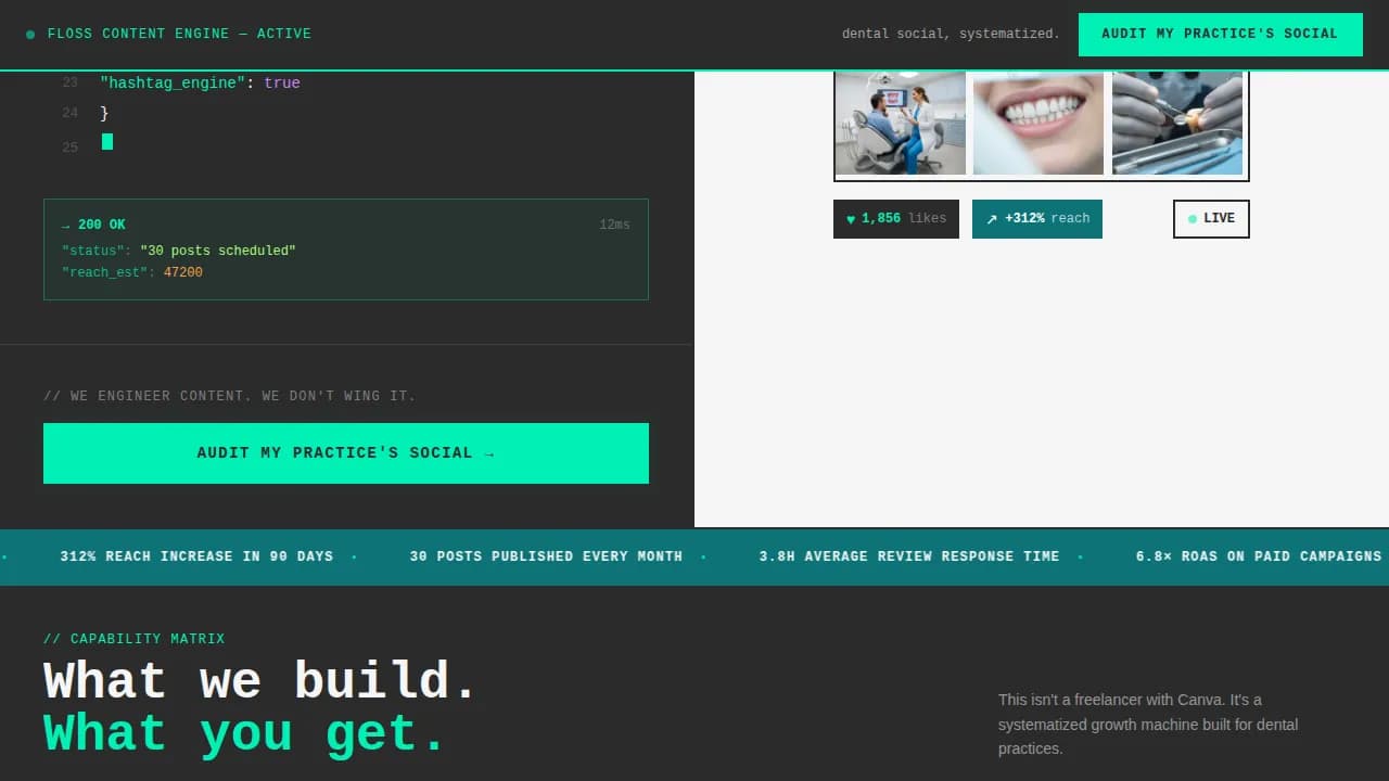 Dental Software Portfolio & Case Study Website Template