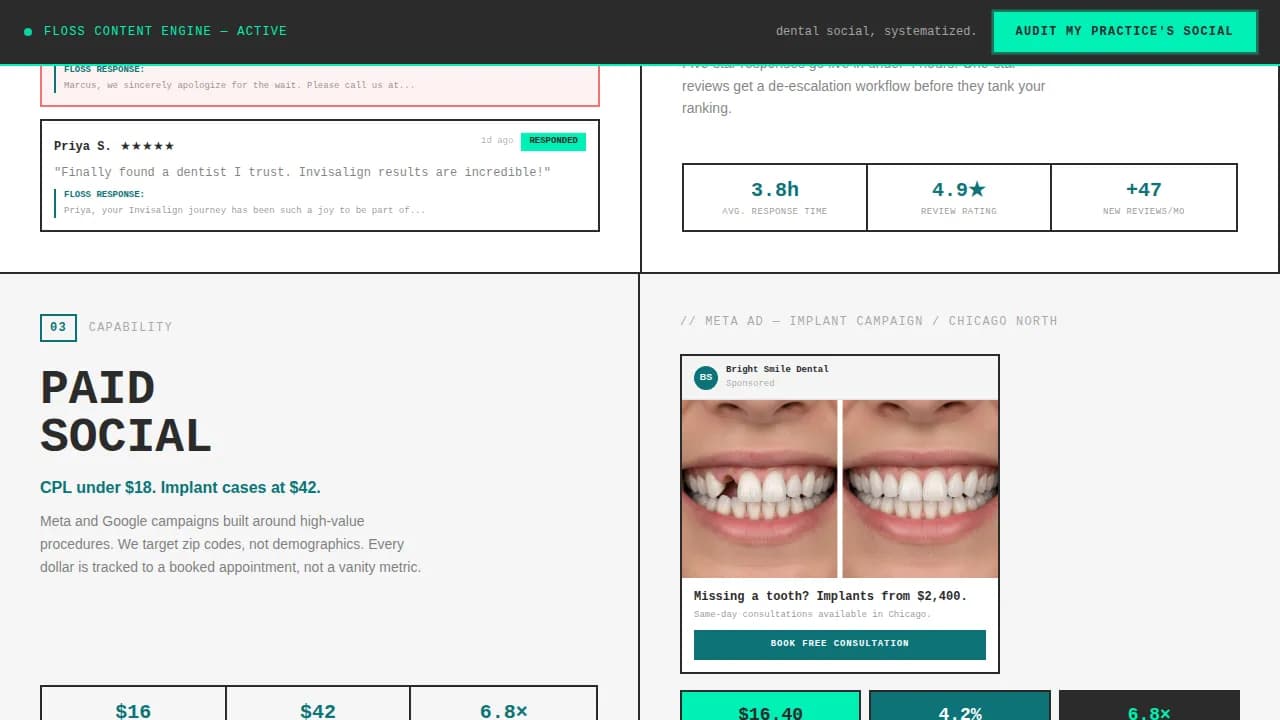 Dental Software Portfolio & Case Study Website Template