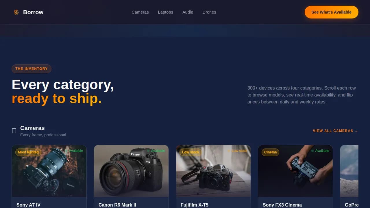 Electronics E-Commerce Pricing Website Template