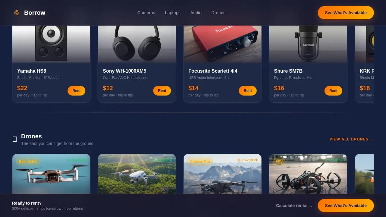 Electronics E-Commerce Pricing Website Template