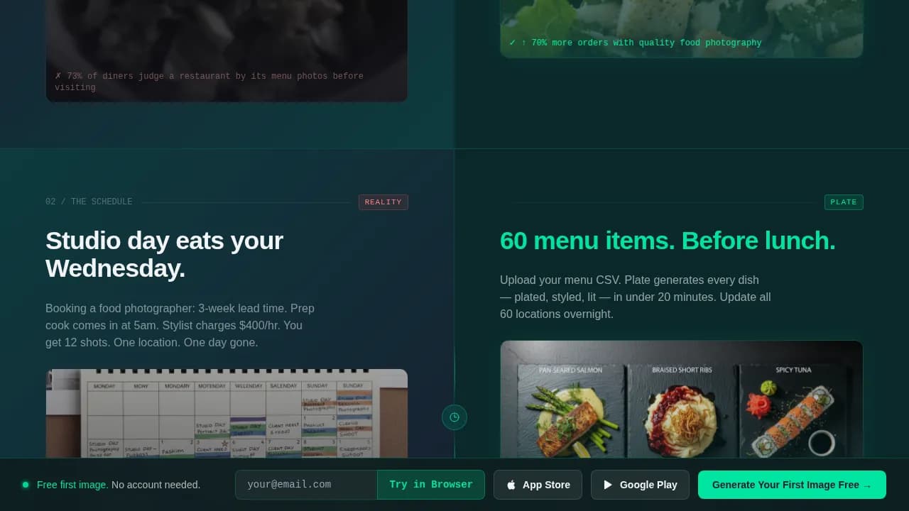 Cuisine — Smart Culinary Photography Landing Page Template