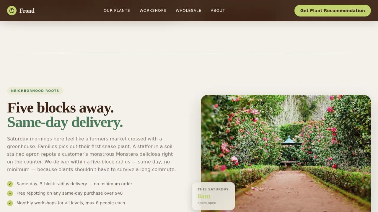 Nursery & Plant Farm Professional Website Template