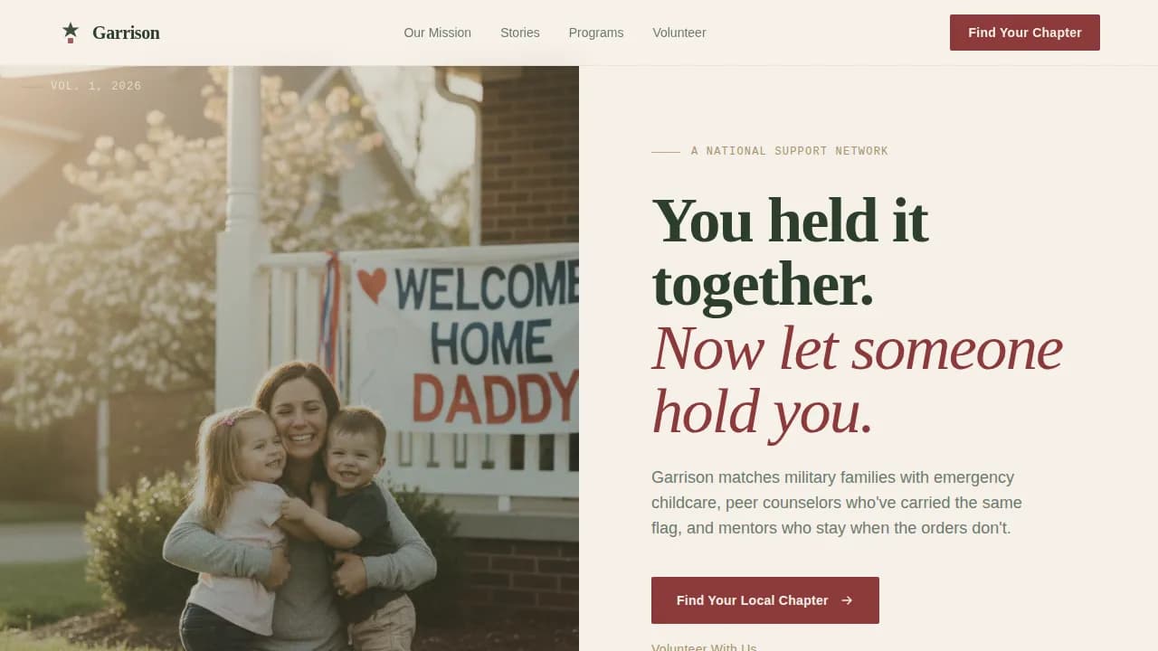 Veteran & Military Support Blog Website Template