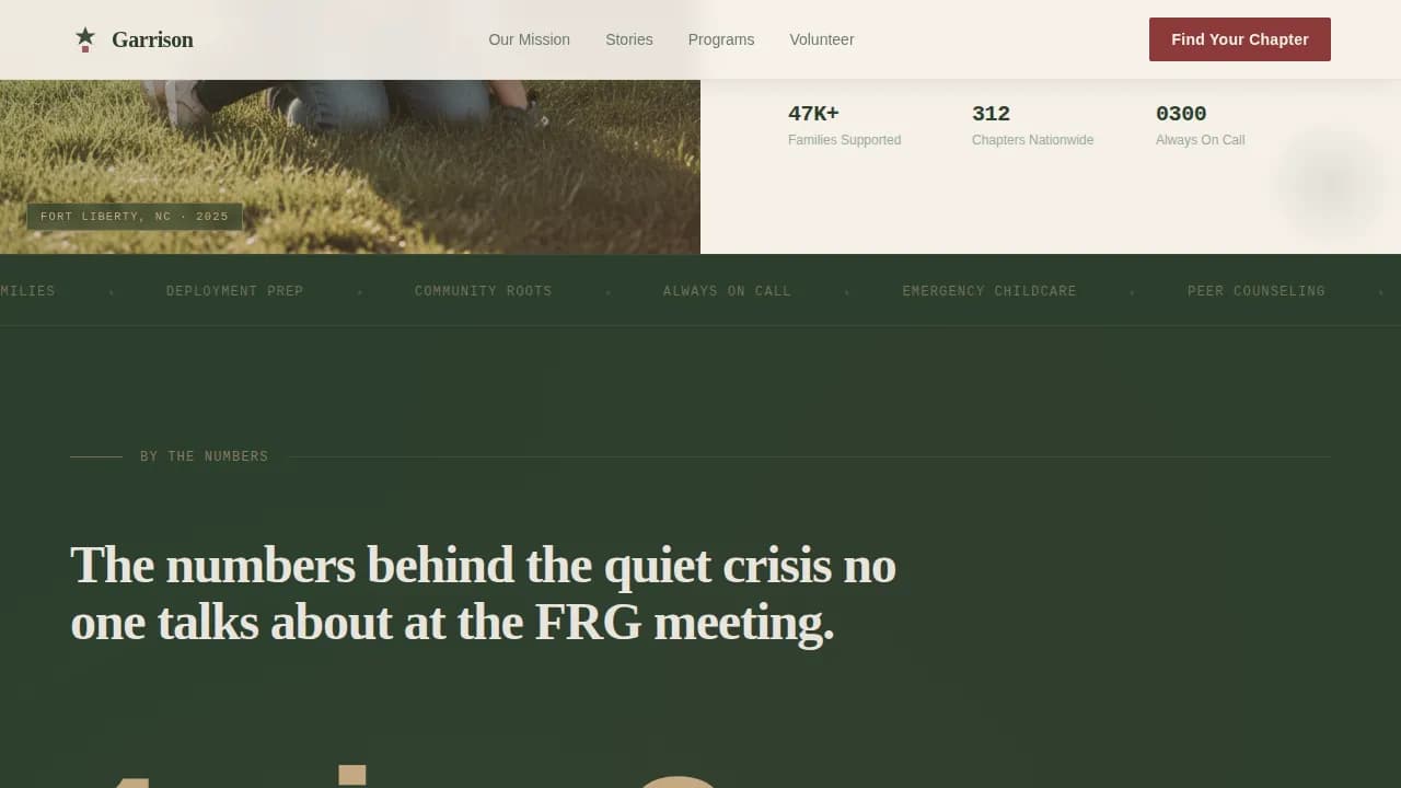 Veteran & Military Support Blog Website Template