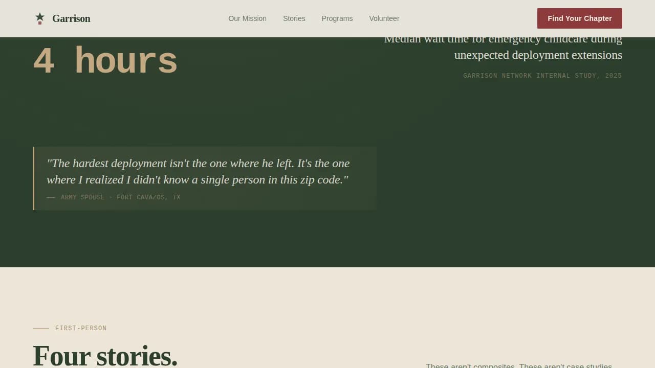 Veteran & Military Support Blog Website Template