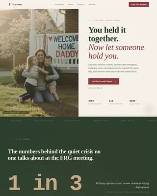 Veteran & Military Support Blog Website Template