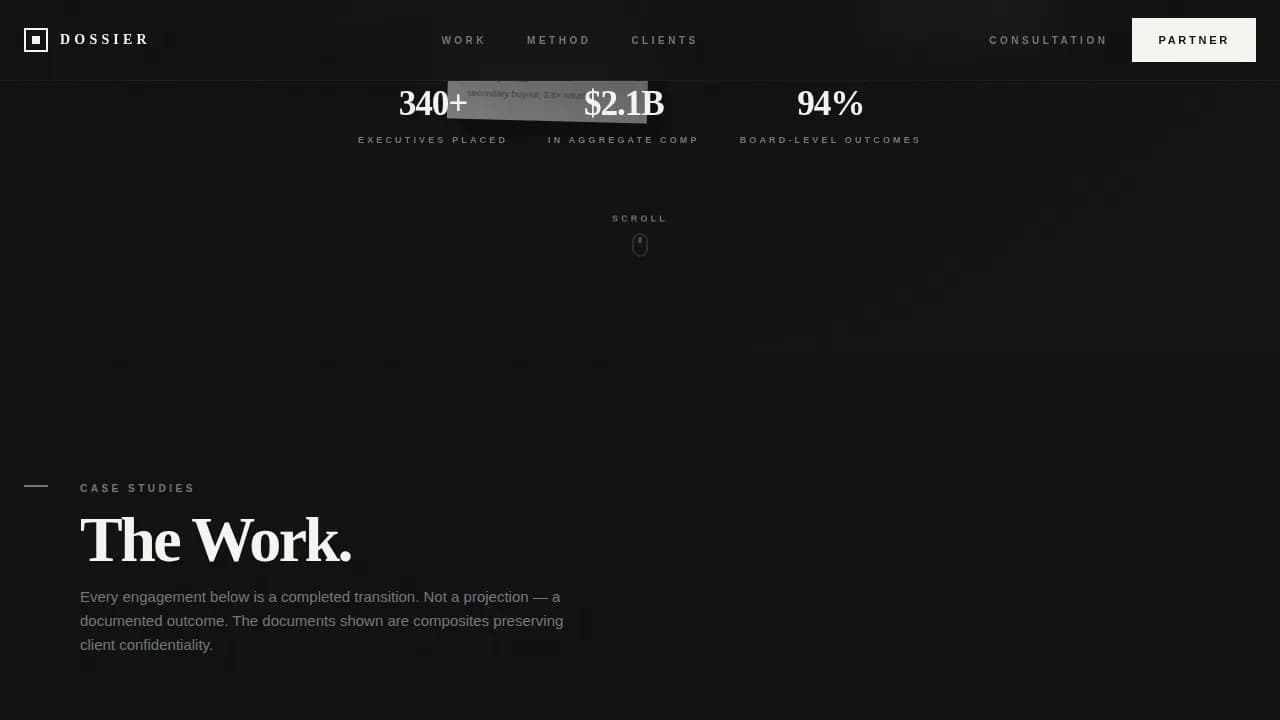 Advanced Executive & C-Suite Career Careers & Recruitment Website Template