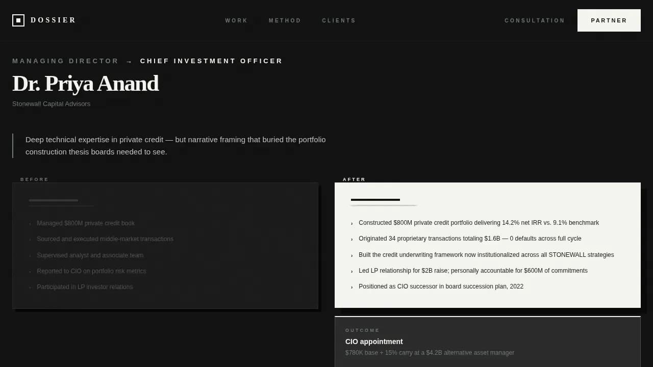 Advanced Executive & C-Suite Career Careers & Recruitment Website Template
