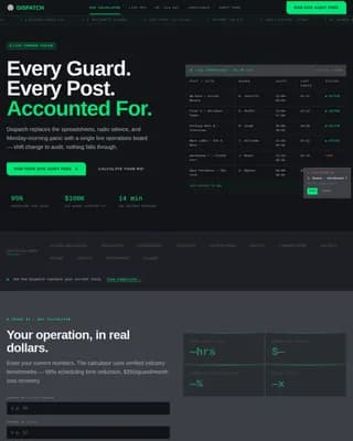 Mobilize — Live Security Operations Landing Page Template