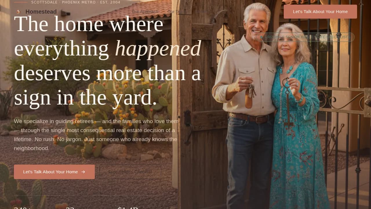 Sanctuary — Specialist Senior Housing Landing Page Template